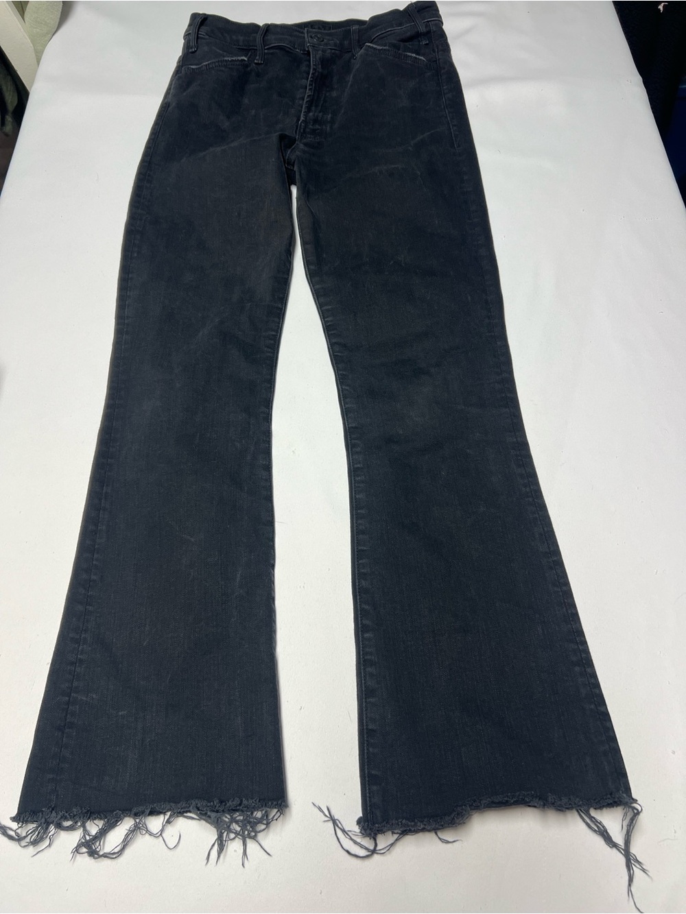 mother hustle ankle fray jeans 28